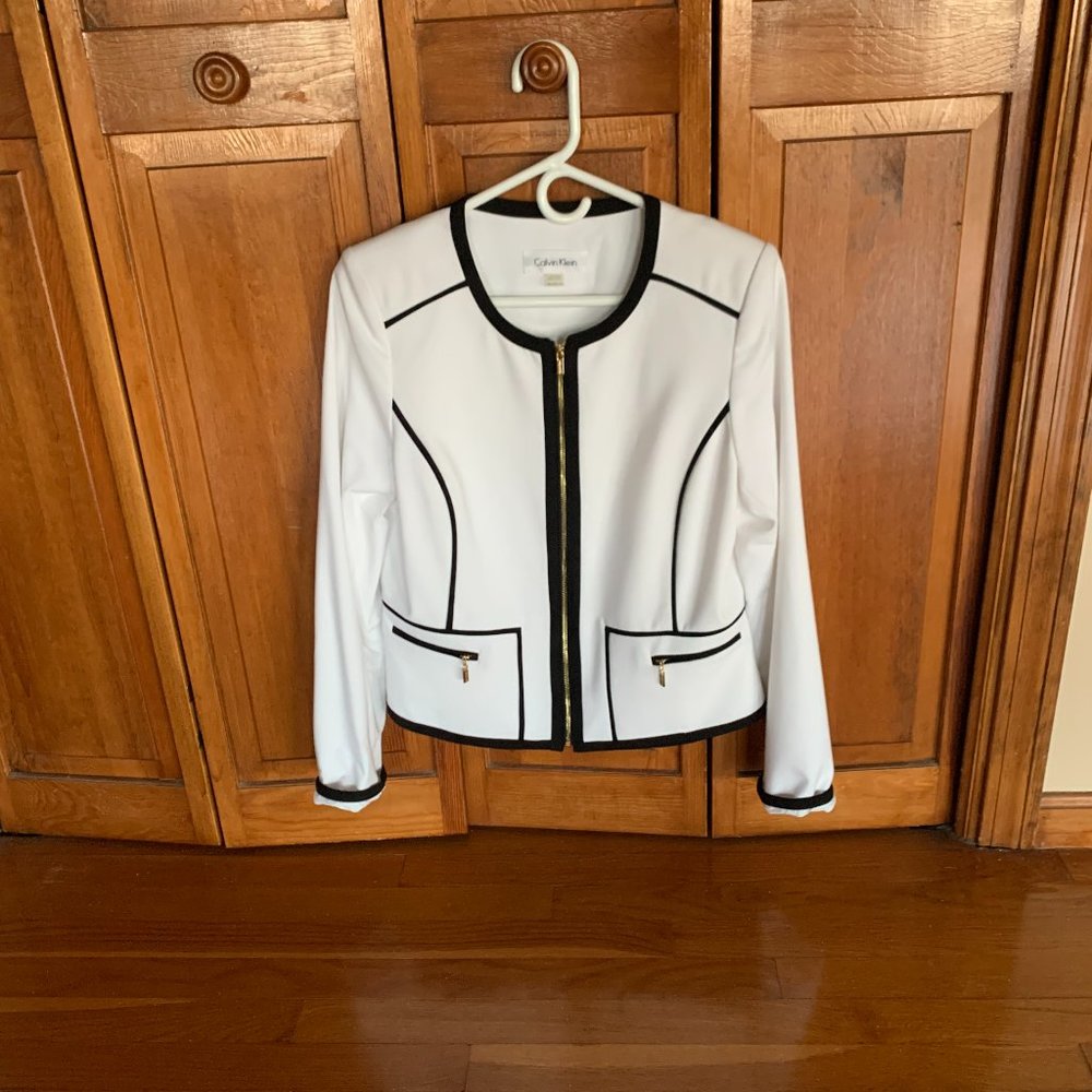 Calvin Klein white blazer